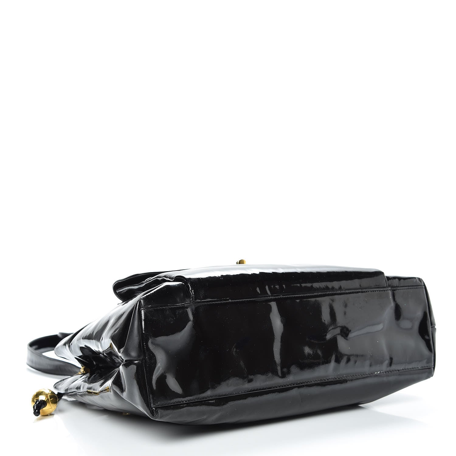 Chanel Patent Flap Shoulder Bag Black 4 of 24