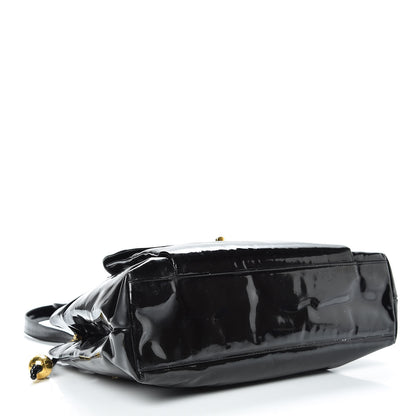 Chanel Patent Flap Shoulder Bag Black 4 of 24