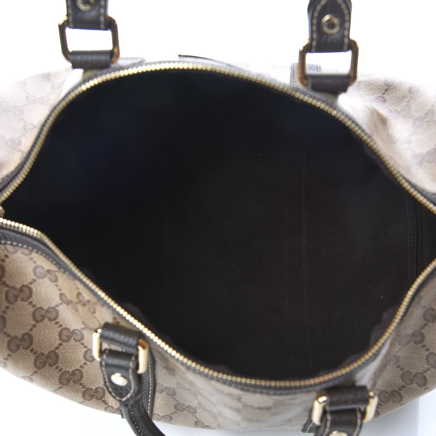 Crystal Monogram Medium Joy Boston Dark Brown