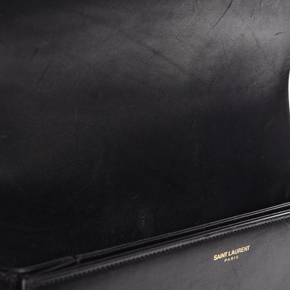 Saint Laurent Smooth Calfskin Medium Classic Monogram Universite Bag Black 17 of 20