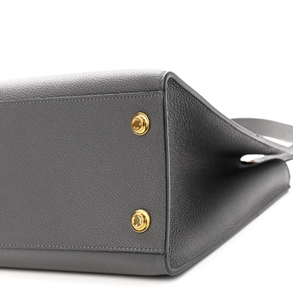 Louis Vuitton Taurillon City Steamer MM Gris 9 of 9