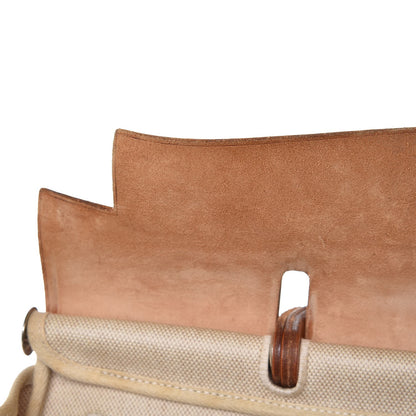 Hermes Toile Vache Calfskin Herbag 40 GM Natural 9 of 17