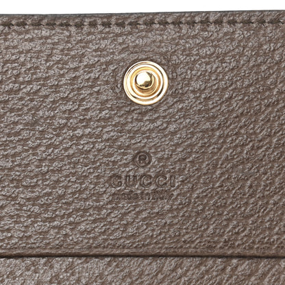 Gucci GG Supreme Monogram Web Ophidia Chain Card Case Wallet Beige New Acero 7 of 11