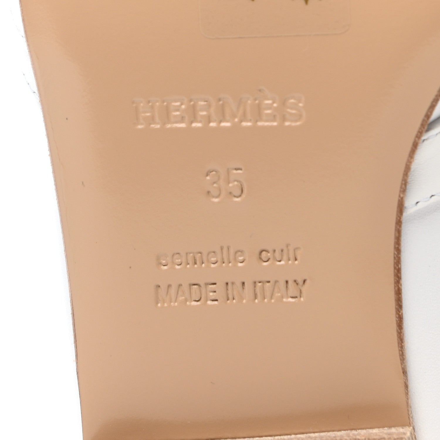 Hermes Calfskin Oz Mules 35 White 6 of 8