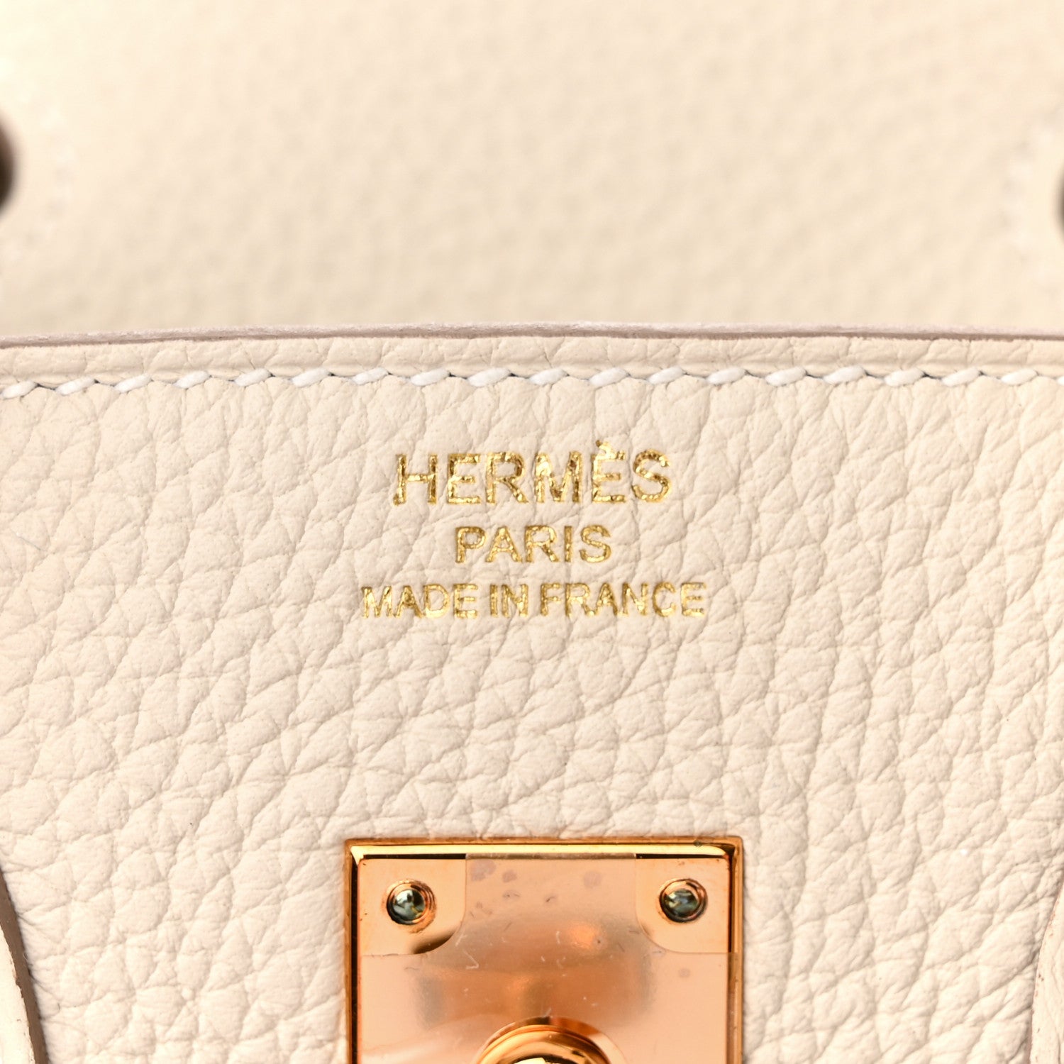 Hermes Togo Birkin 25 Craie 6 of 14