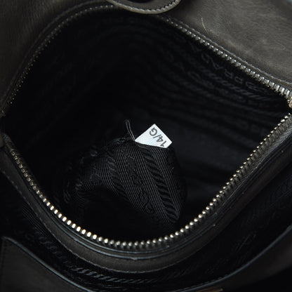 Prada Glace Calf Twin Pocket Tote Marmo 10 of 20