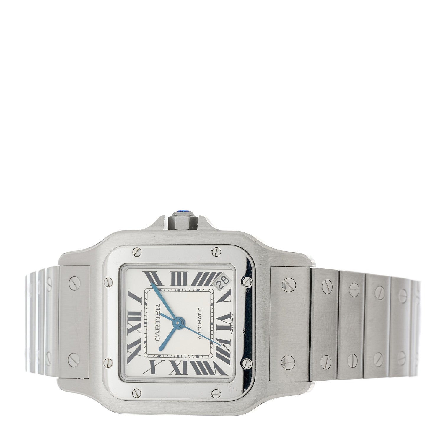 Cartier Stainless Steel 32mm Santos de Cartier Galbee Automatic Watch 2 of 4