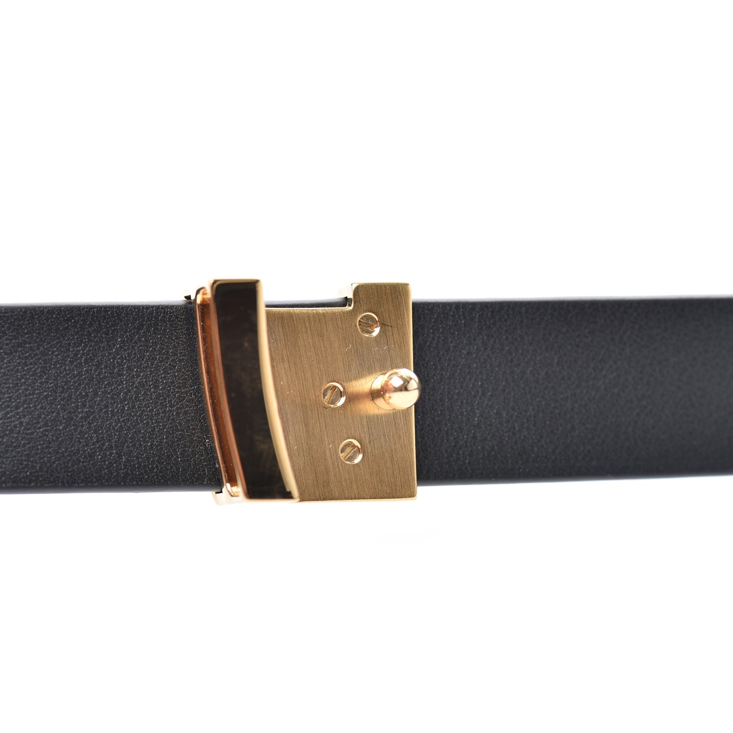 Calfskin Embossed 20MM LV Initiales Belt 80 32 Black