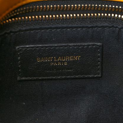 Saint Laurent Lambskin Matelasse Monogram Medium Niki Chain Satchel Yellow 6 of 14