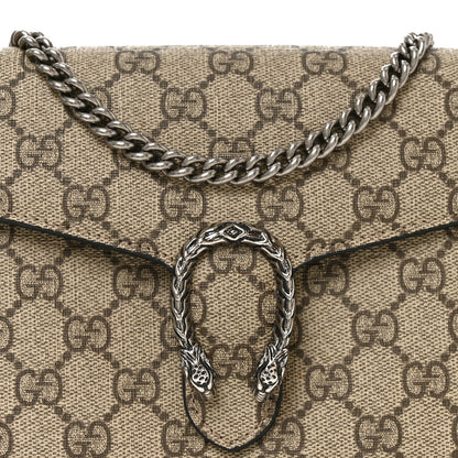 Gucci GG Supreme Monogram Mini Dionysus Chain Wallet Beige Black Beige Black 8 of 10