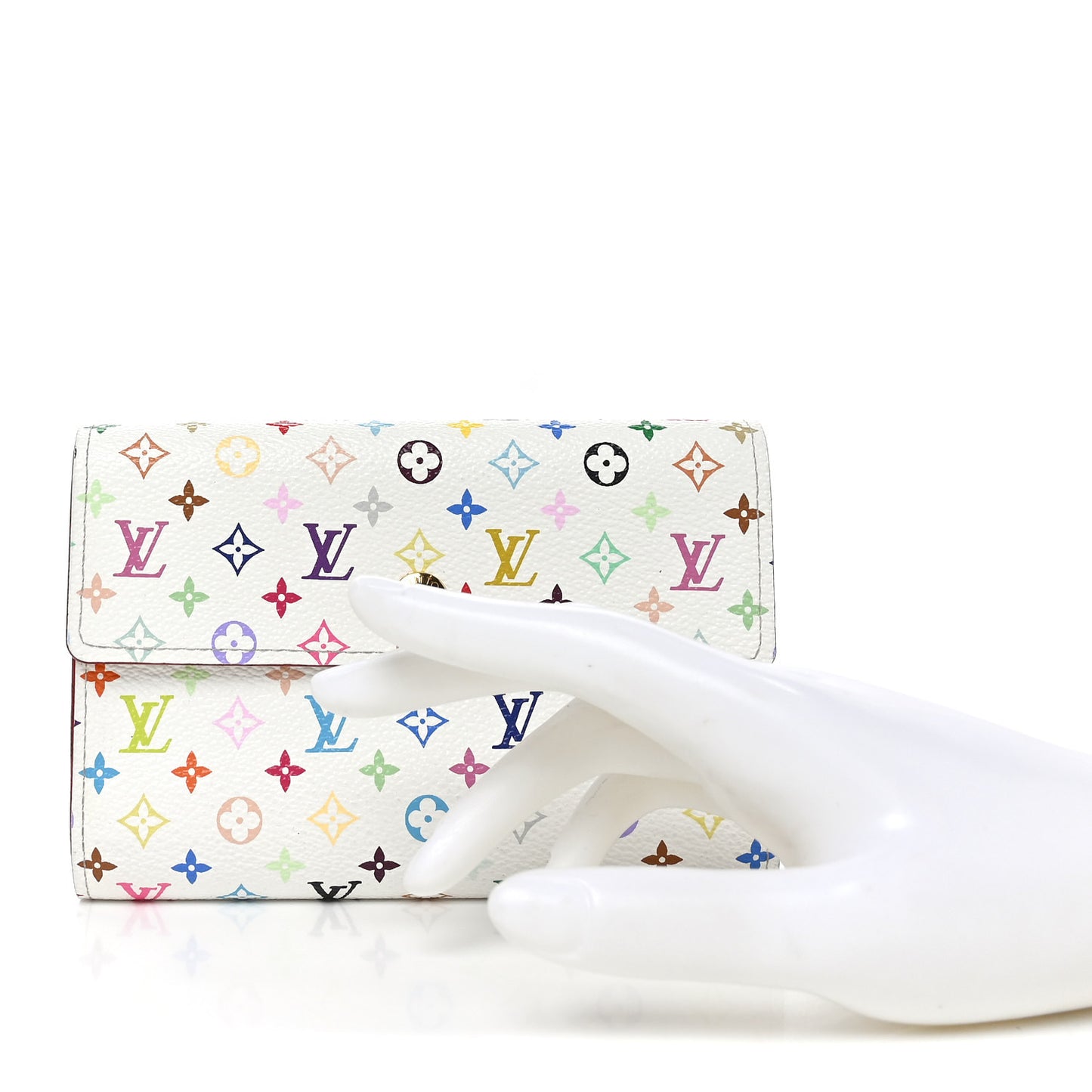 Monogram Multicolor Alexandra Wallet White