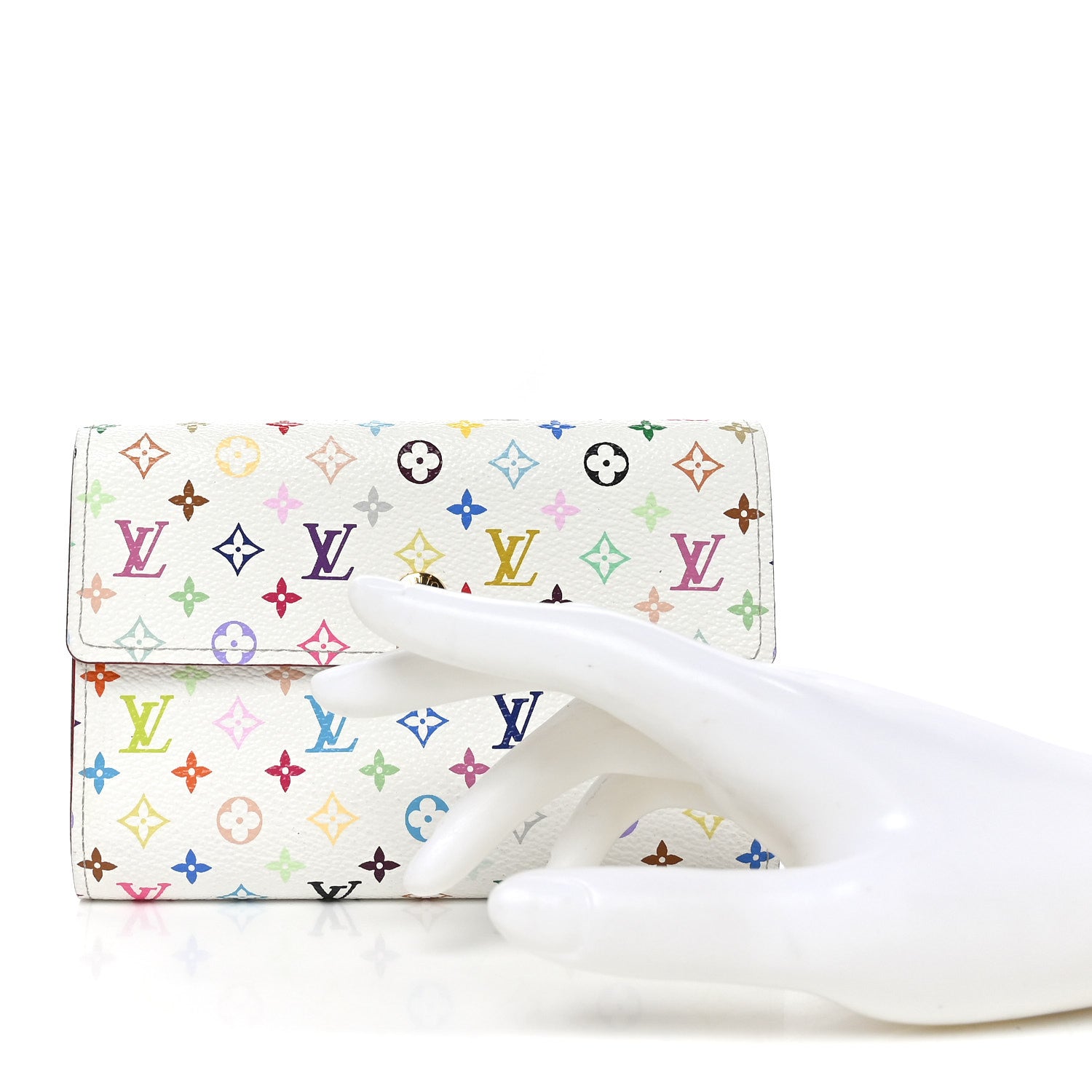 Louis Vuitton Monogram Multicolor Alexandra Wallet White 2 of 6