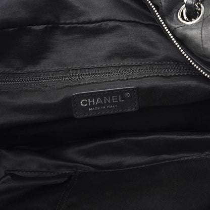 Chanel Lambskin Stitched Shoulder Bag Black 9 of 11