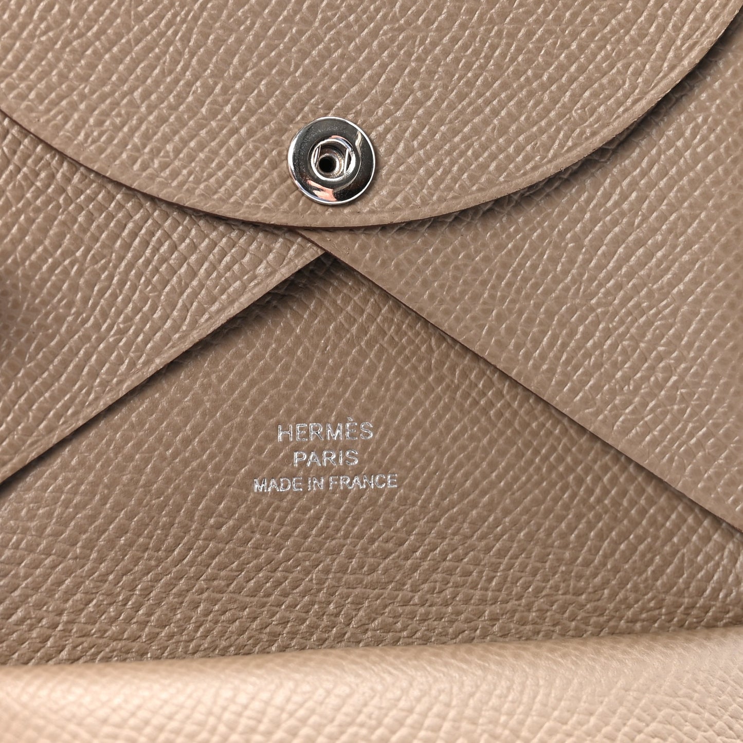 Epsom Calvi Duo Card Case Etoupe