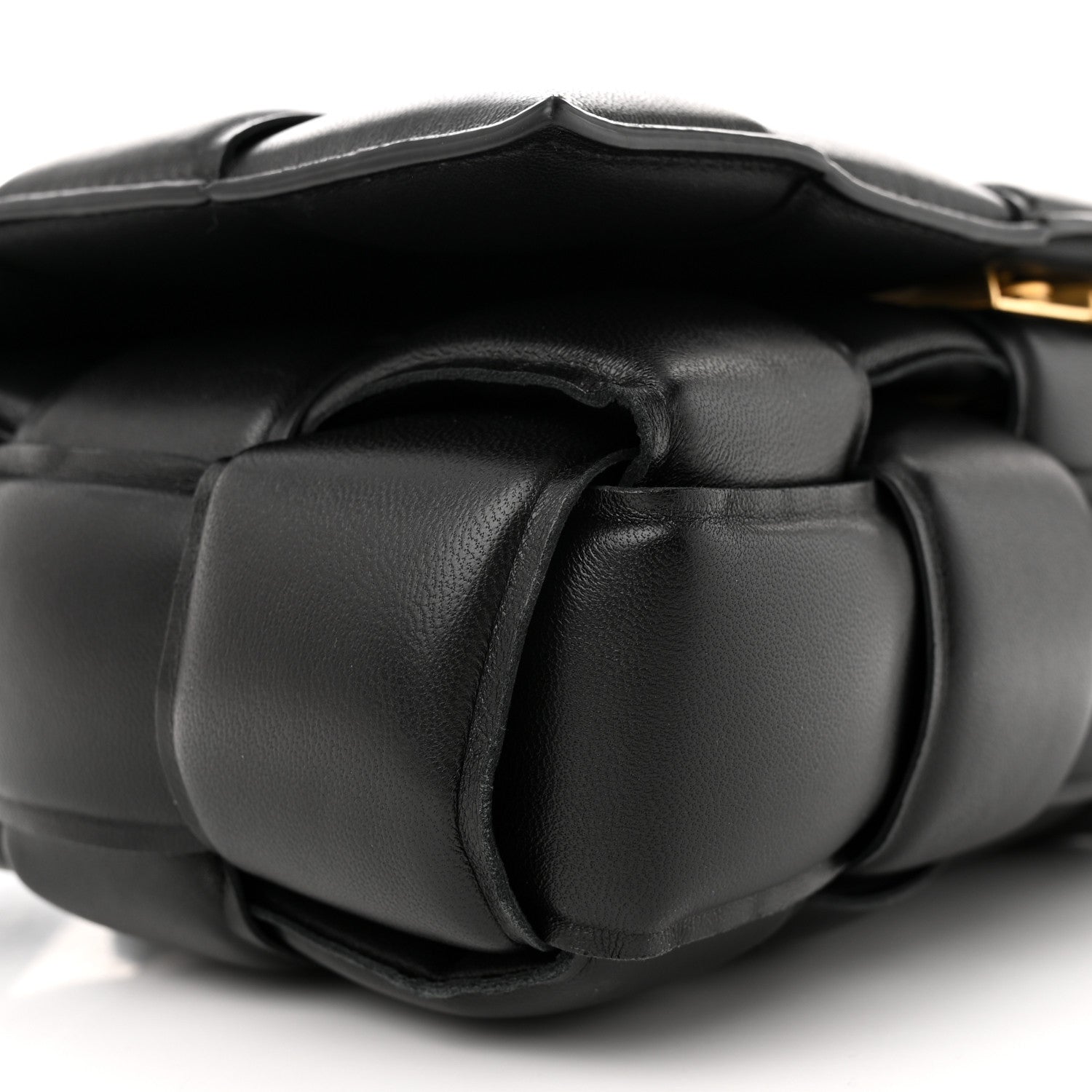 Bottega Veneta Nappa Maxi Intreccio Padded Cassette Crossbody Bag Black 8 of 13