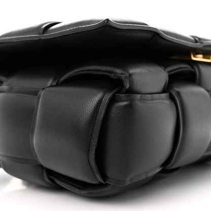 Bottega Veneta Nappa Maxi Intreccio Padded Cassette Crossbody Bag Black 8 of 13