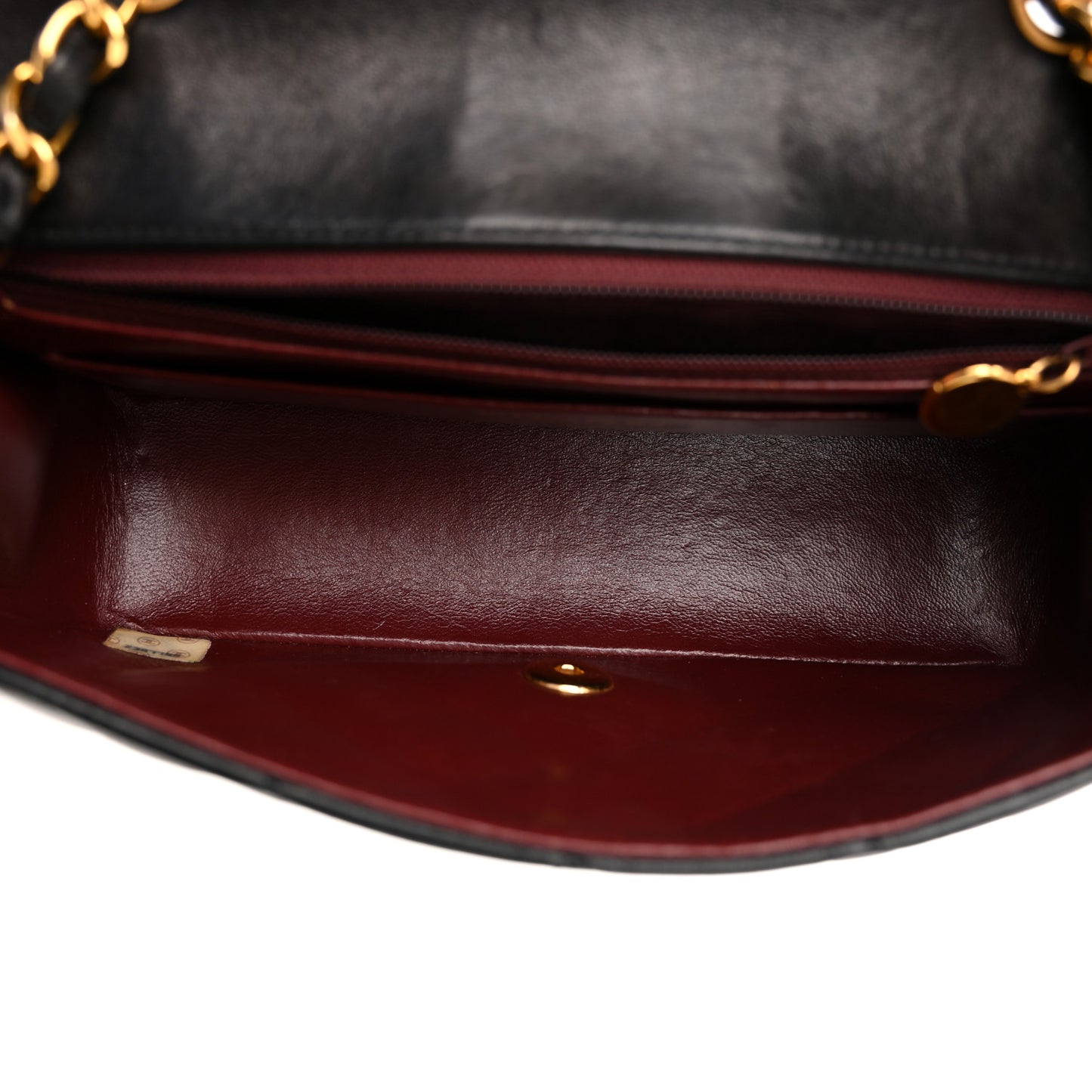 Lambskin Quilted Small Single Flap Black