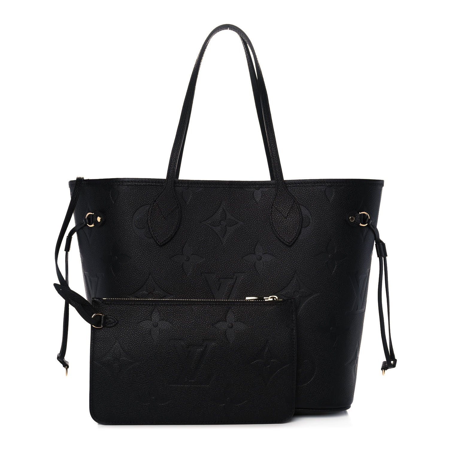 Louis Vuitton Empreinte Monogram Giant Neverfull MM Black 1 of 9