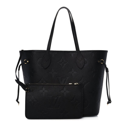 Louis Vuitton Empreinte Monogram Giant Neverfull MM Black 1 of 9