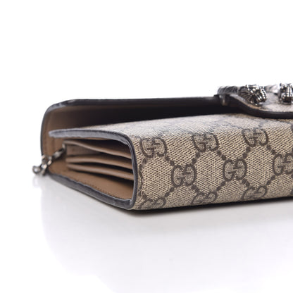 Gucci GG Supreme Monogram Mini Dionysus Chain Wallet Beige Taupe 9 of 11