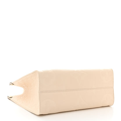 Louis Vuitton Empreinte Monogram Giant Onthego MM Creme 4 of 9