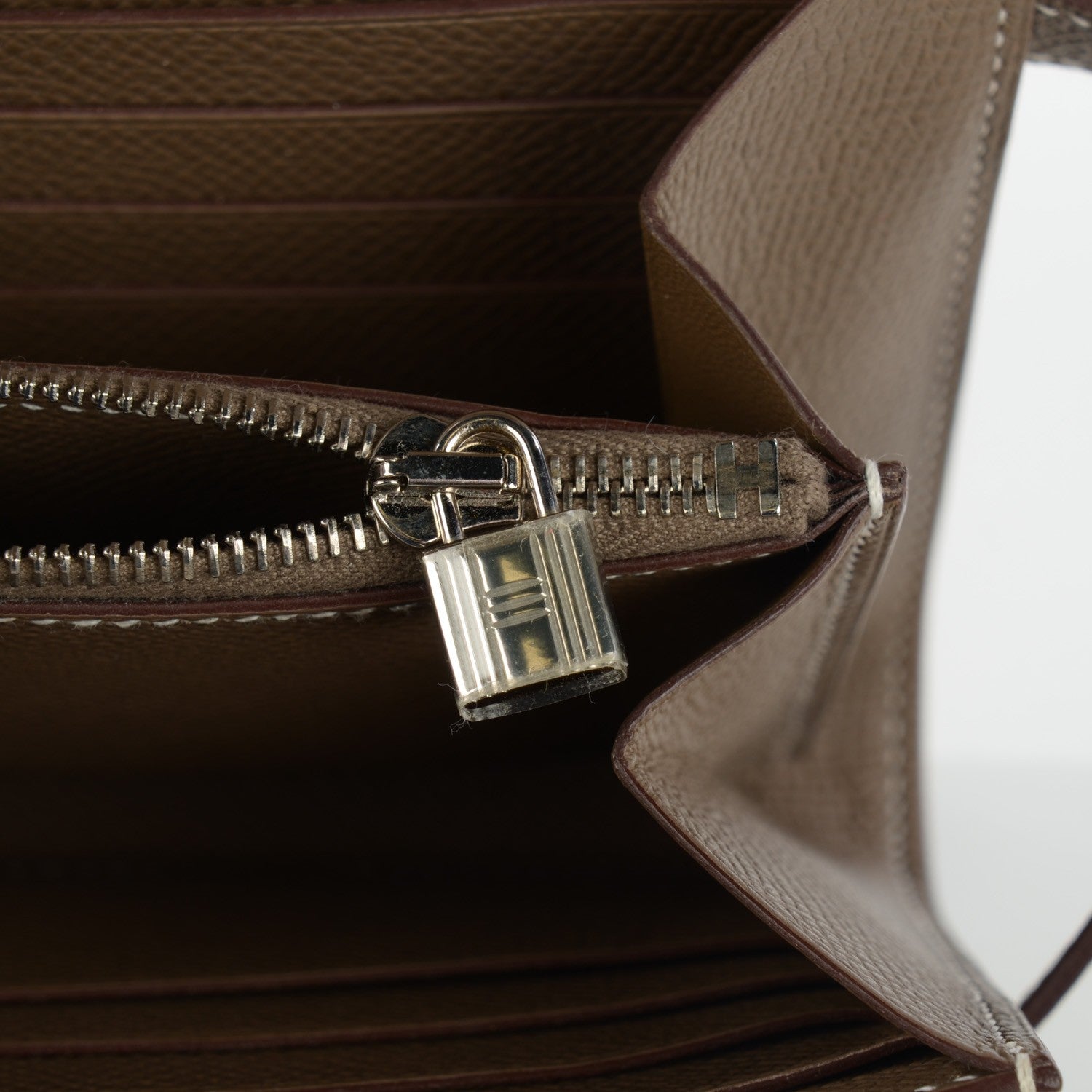 Hermes Epsom Kelly Longue Wallet Etoupe 10 of 14