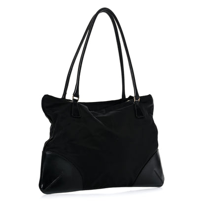 Prada Tessuto Nylon Soft Calf Tote Black 2 of 20