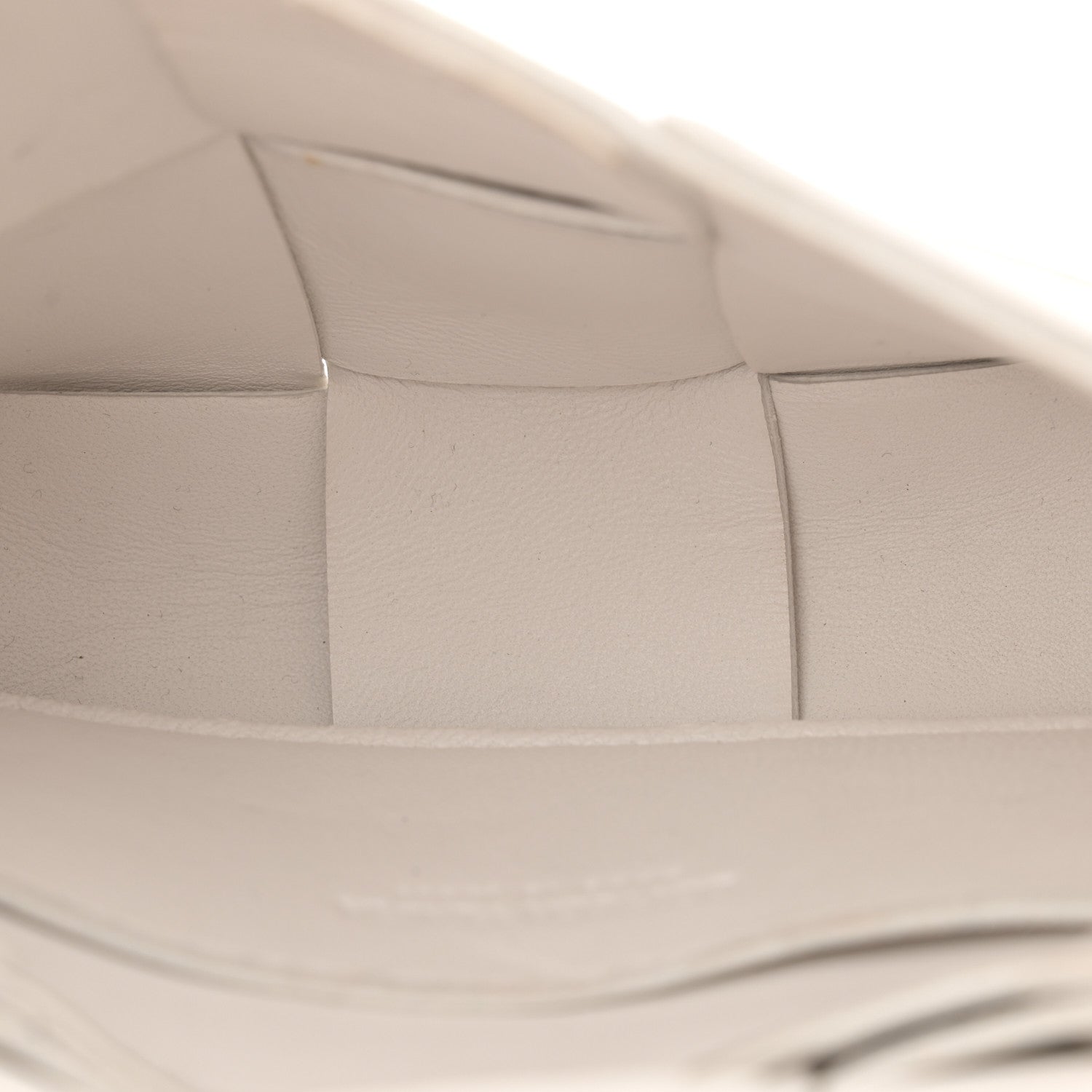 Bottega Veneta Lambskin Maxi Intrecciato Extra Mini Cassette Crossbody Bag White 5 of 13