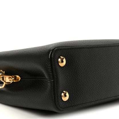 Louis Vuitton Taurillon Embellished Flower Handle Capucines BB  Black 8 of 9
