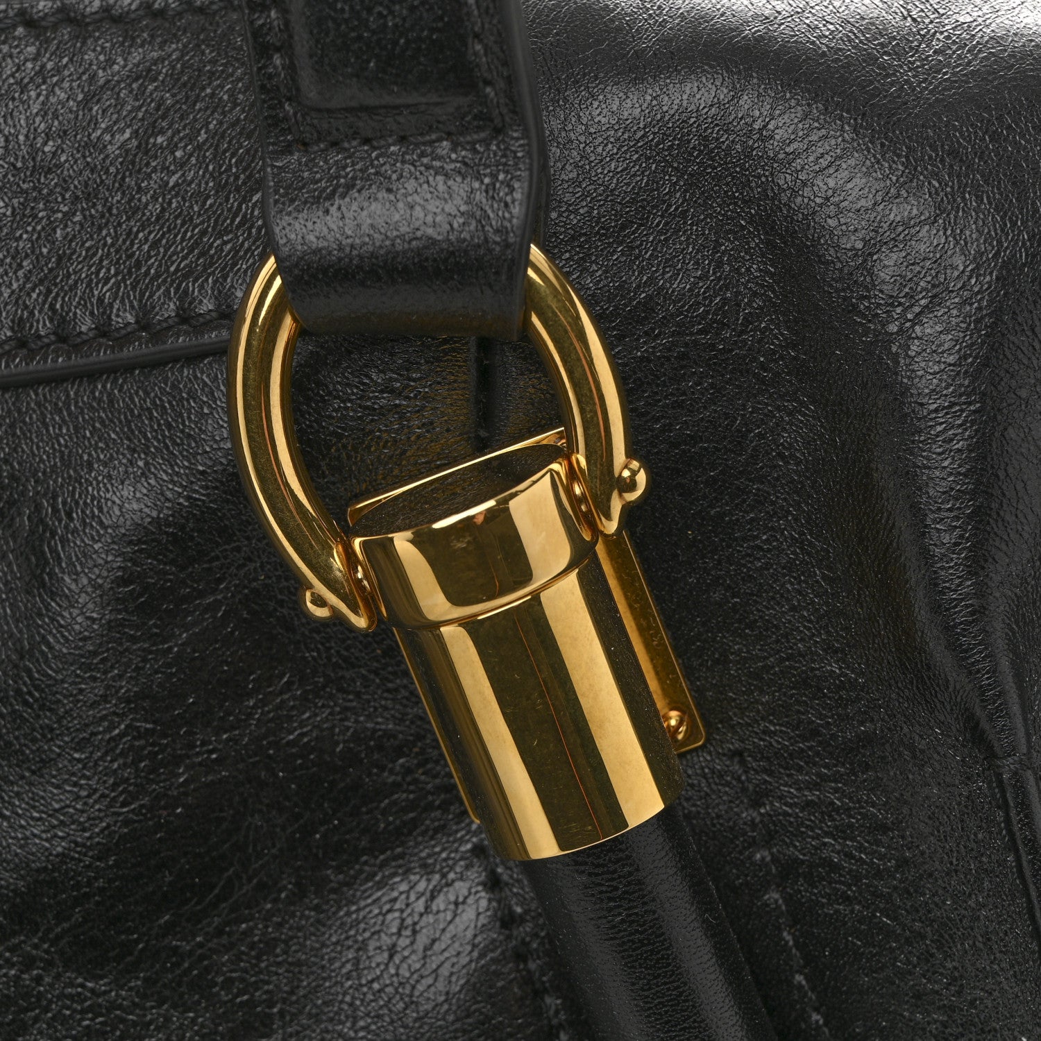 Chloe Natural Shiny Calfskin Large Paraty 24 Bag Black 11 of 13