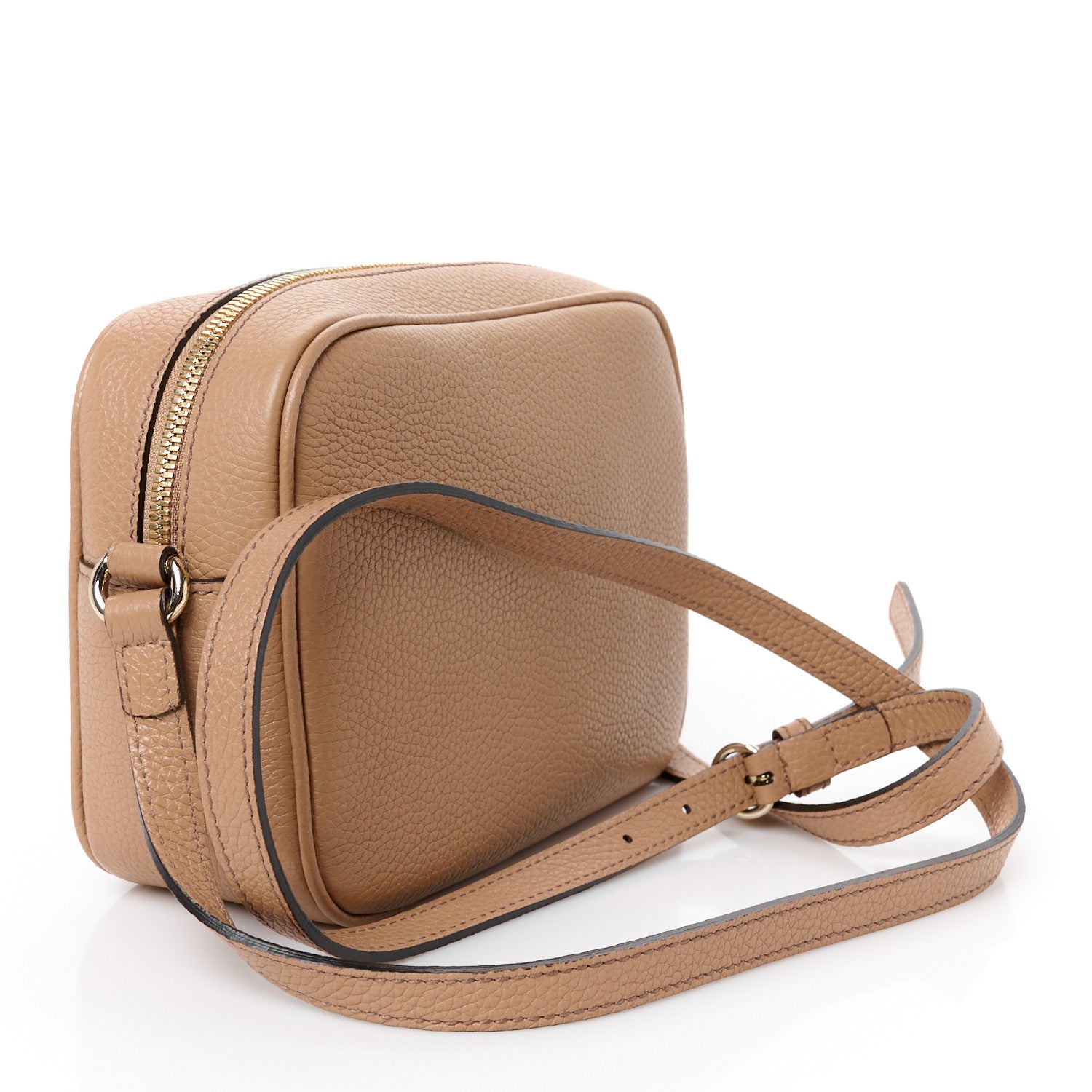 Gucci Pebbled Calfskin Small Soho Disco Bag Camelia 3 of 11