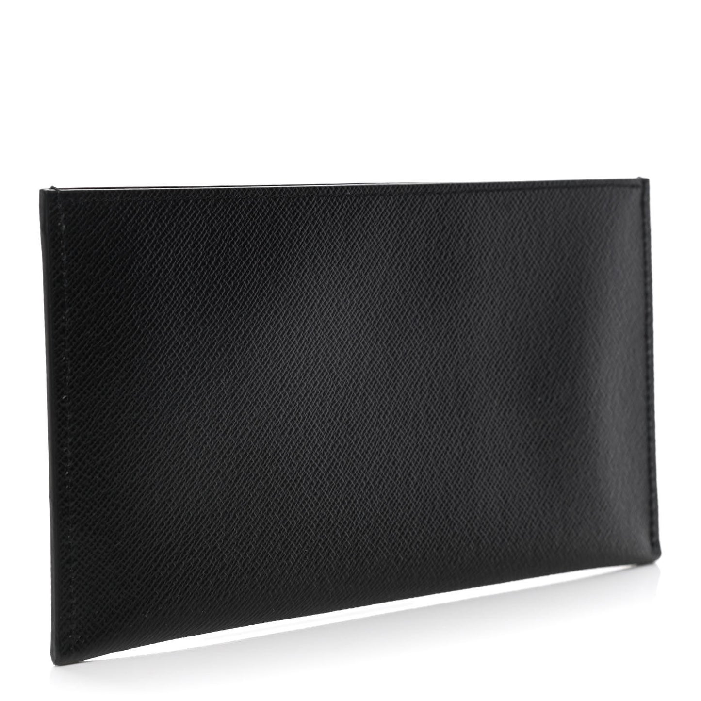 Calfskin Felicie Chain Wallet Card Holder Insert Black