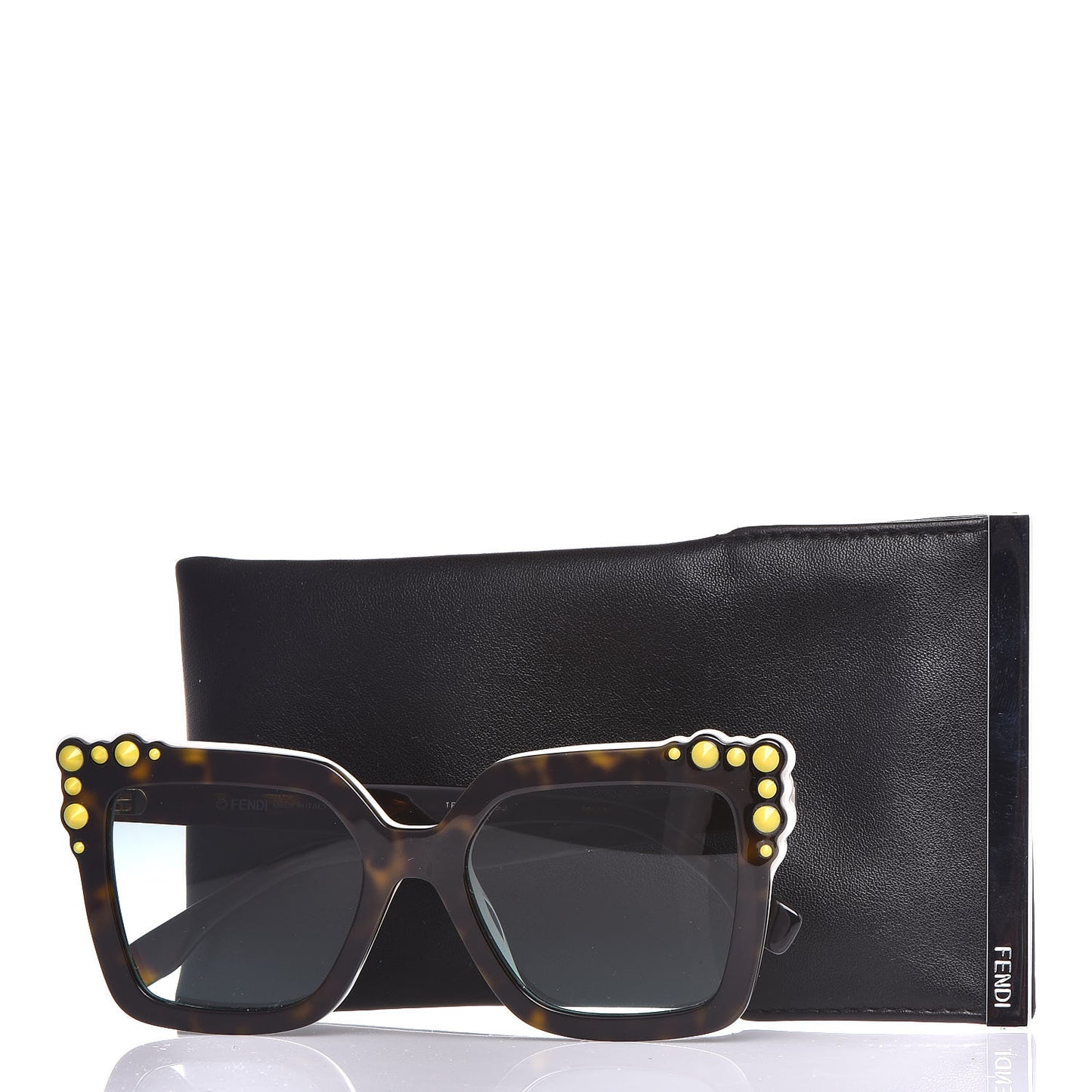 Studded Can Eye Sunglasses FF 0260/S Havana White