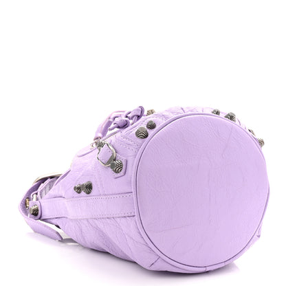 Balenciaga Agneau Arena Le Cagole Bucket Bag XS Lilac 5 of 11