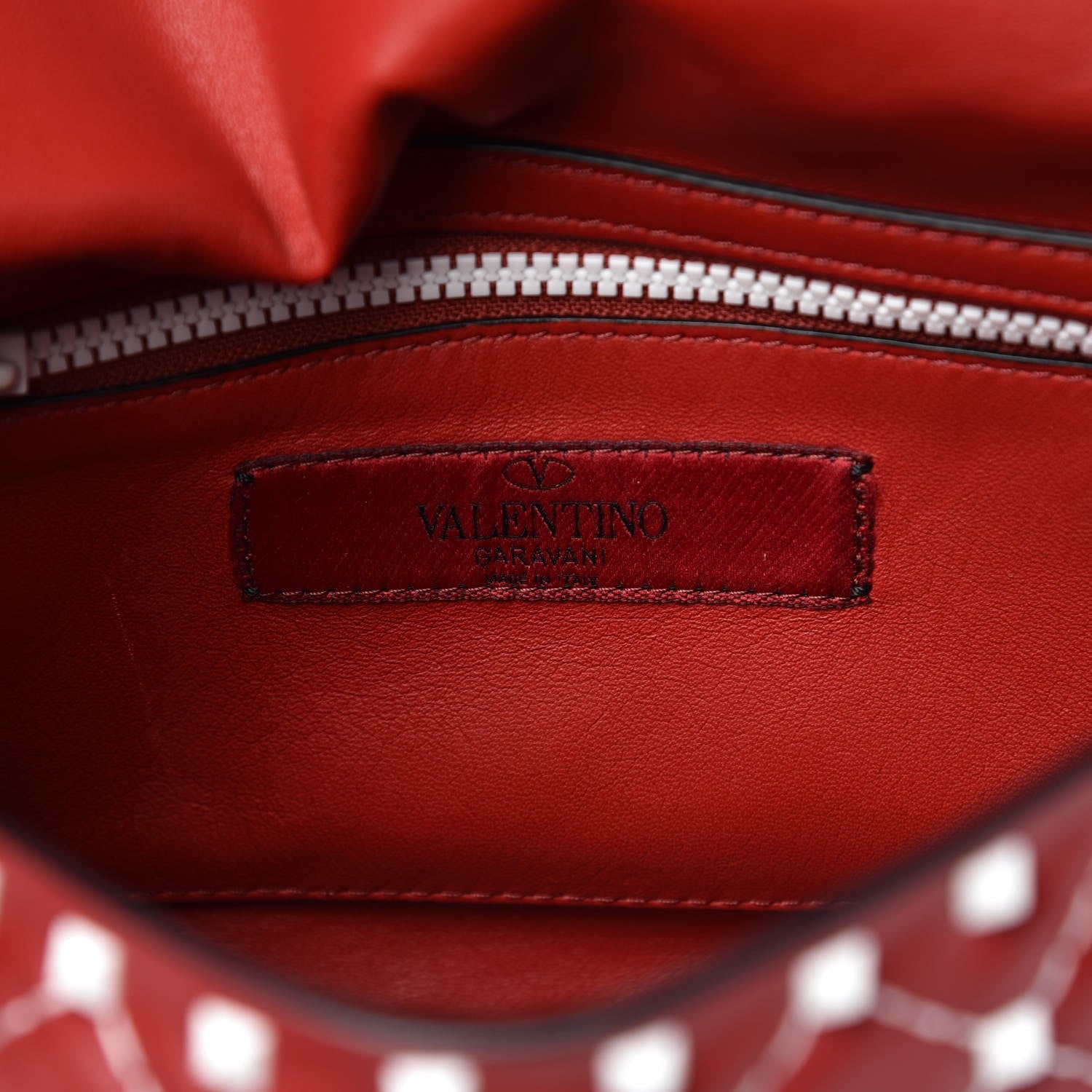 Valentino Garavani Lambskin Medium Free Rockstud Spike Shoulder Bag Rosso Valentino 8 of 8