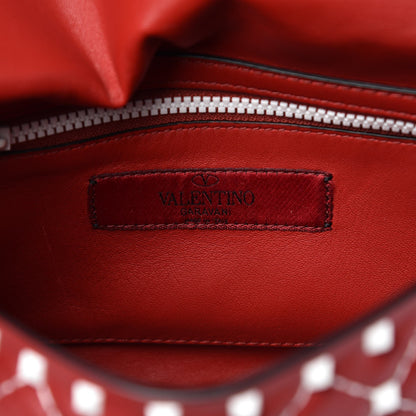 Valentino Garavani Lambskin Medium Free Rockstud Spike Shoulder Bag Rosso Valentino 8 of 8