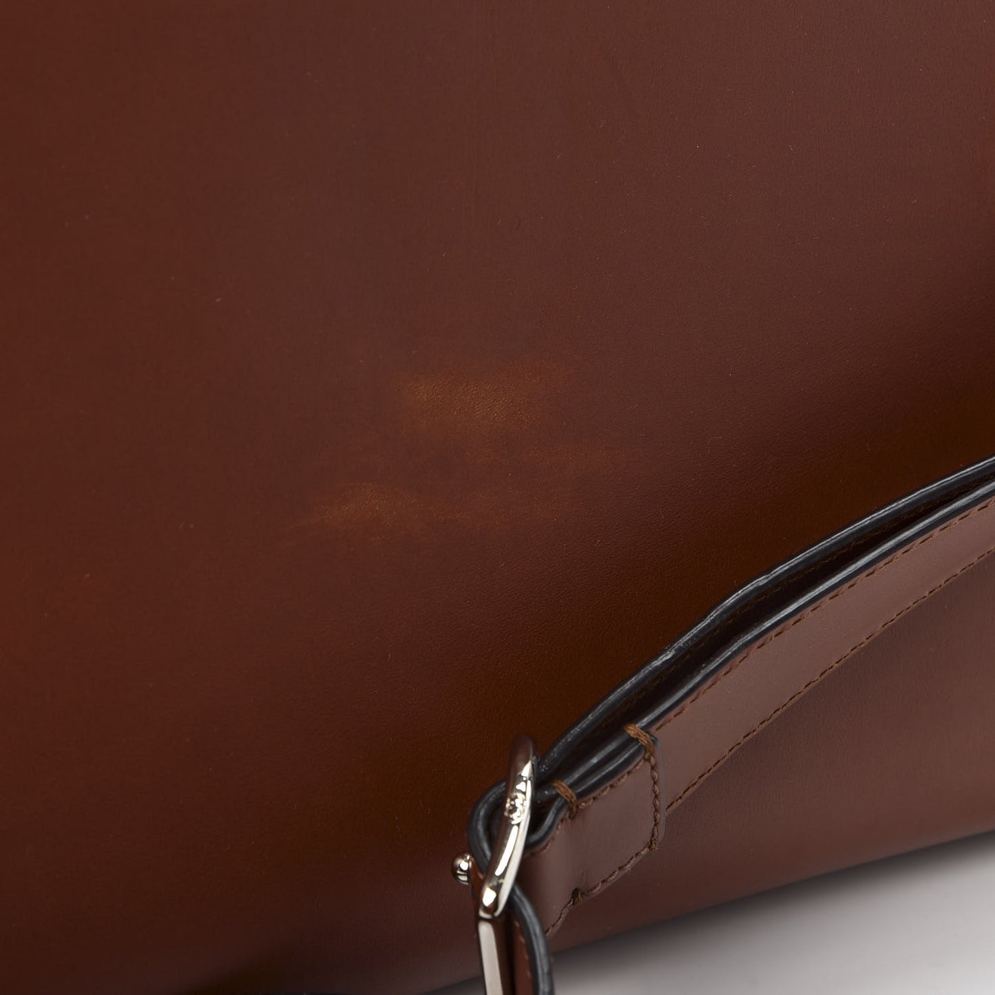 Smooth Calfskin Medium Diorever Flap Brown