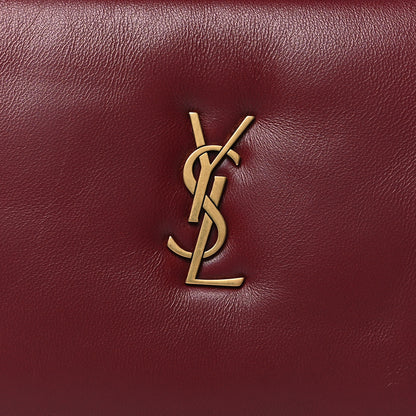 Saint Laurent Lambskin Long Calypso Pouch Rouge Merlot 8 of 10