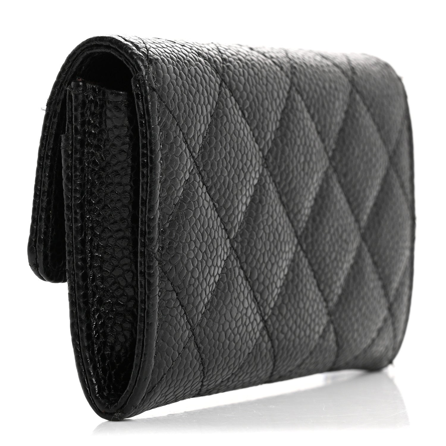 Chanel Caviar Quilted Flap Card Holder Black 3 of 15