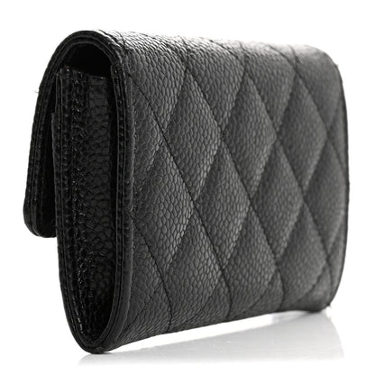 Chanel Caviar Quilted Flap Card Holder Black 3 of 15