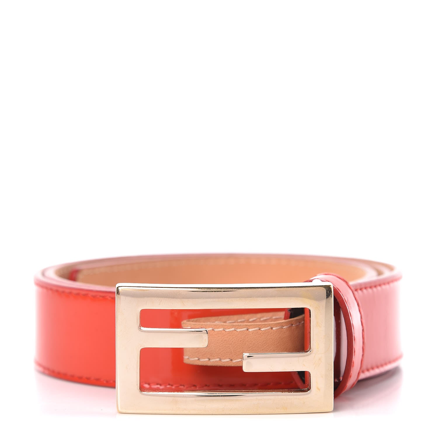 Fendi Patent FF Belt 80 32 Tulipano 1 of 8