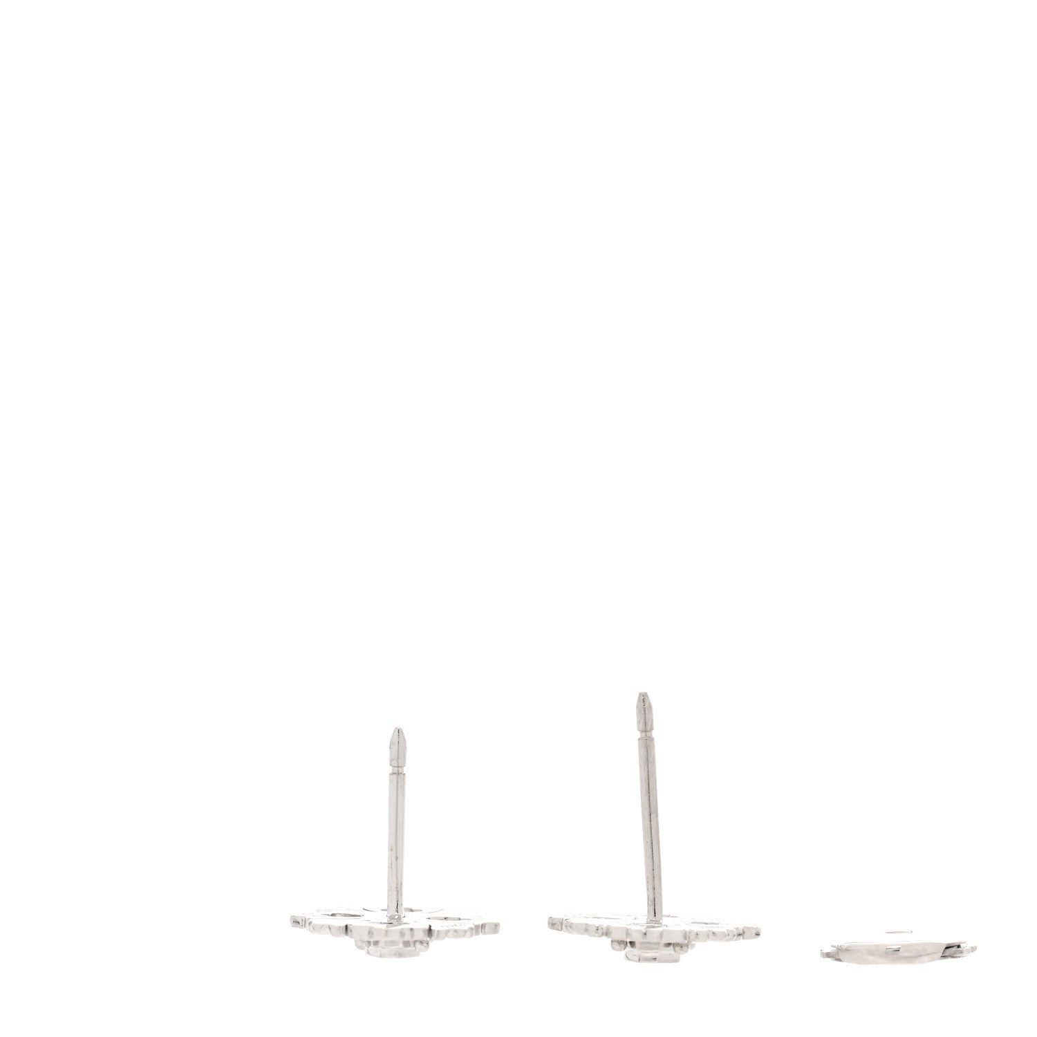 Buccellati 18K White Gold Diamond Opera Earrings 3 of 6