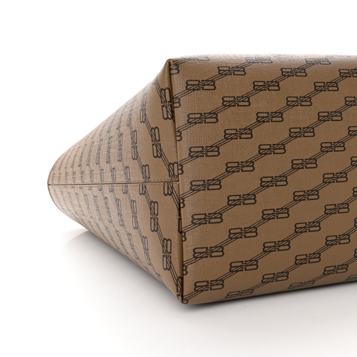 Coated Canvas BB Monogram Large Signature East West Shopper Bag Beige Brown