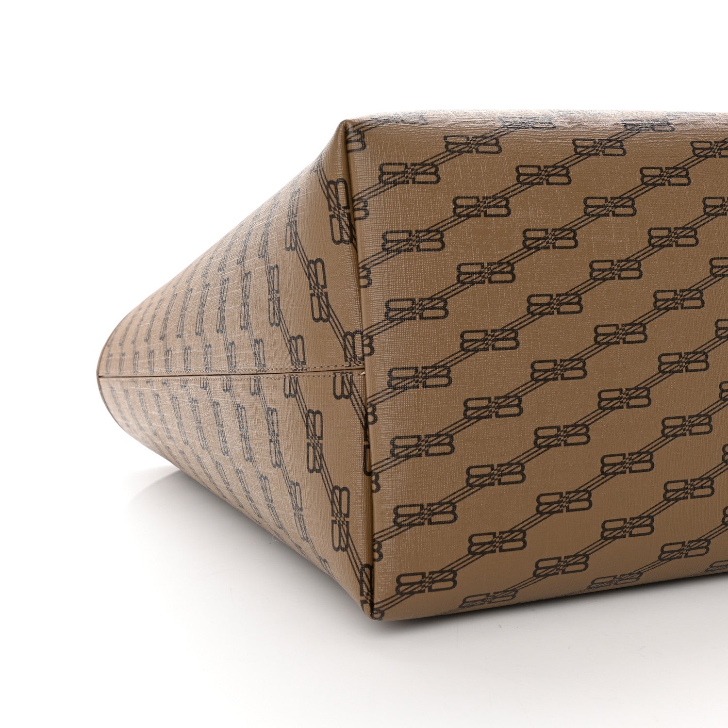 Balenciaga Coated Canvas BB Monogram Large Signature East West Shopper Bag Beige Brown 9 of 13