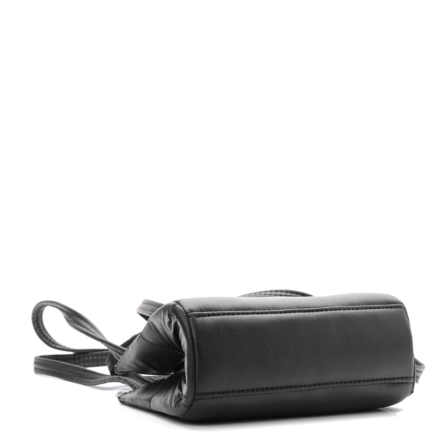 Nylon Small Puff Shopping Bag Black