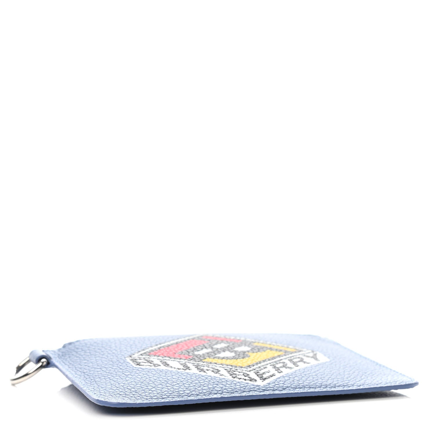 Burberry Grainy Calfskin Logo Graphic Zip Pouch Pale Bluebell 3 of 4