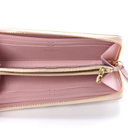 Louis Vuitton Damier Azur Clemence Wallet Rose Ballerine 5 of 9