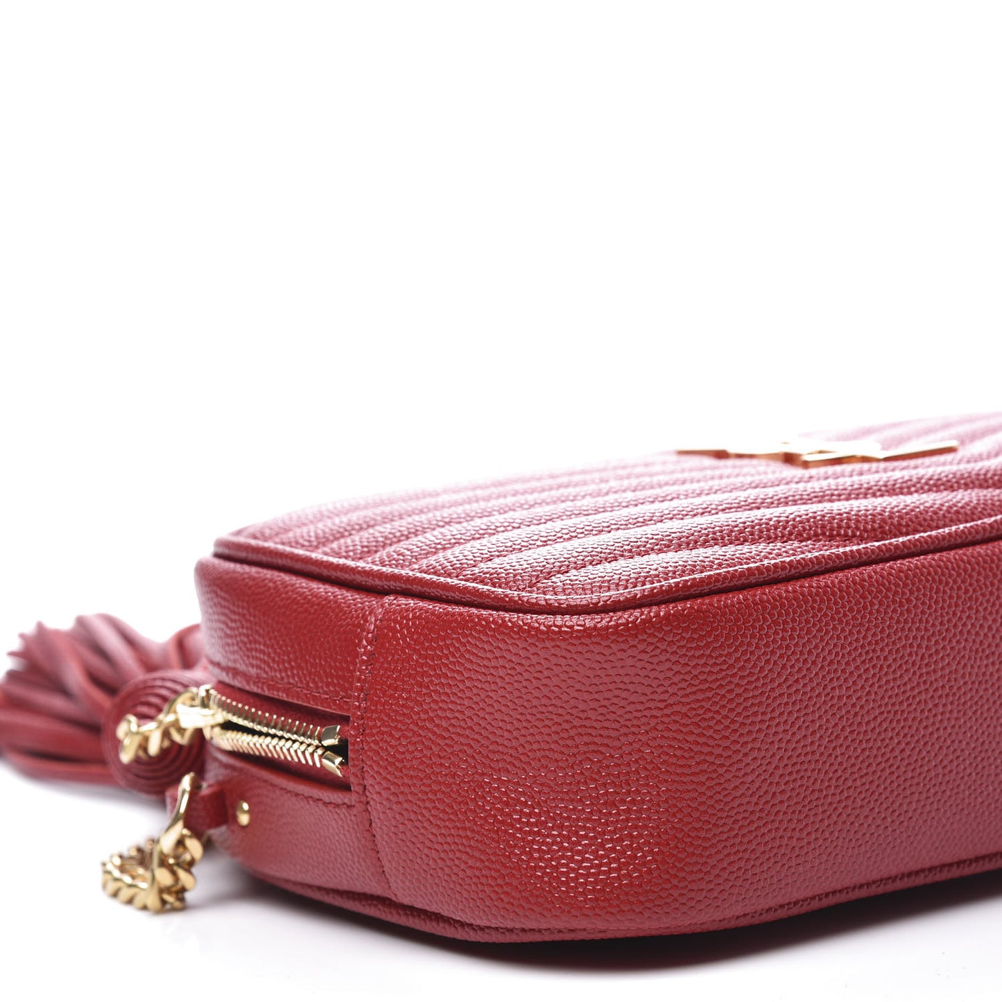 Grain De Poudre Matelasse Monogram Mini Lou Camera Bag Eros Red