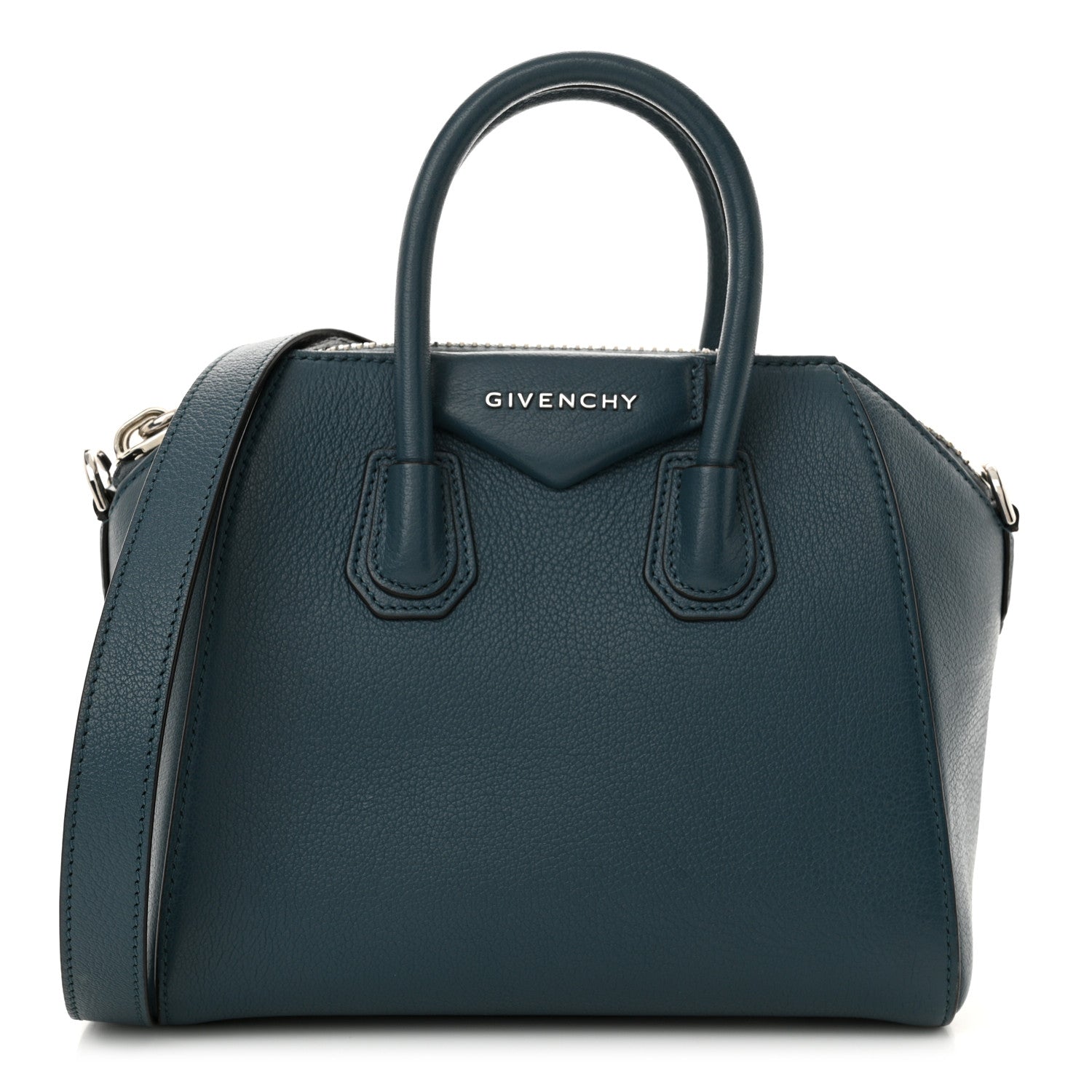 Givenchy Sugar Goatskin Mini Antigona Mineral Blue 1 of 11