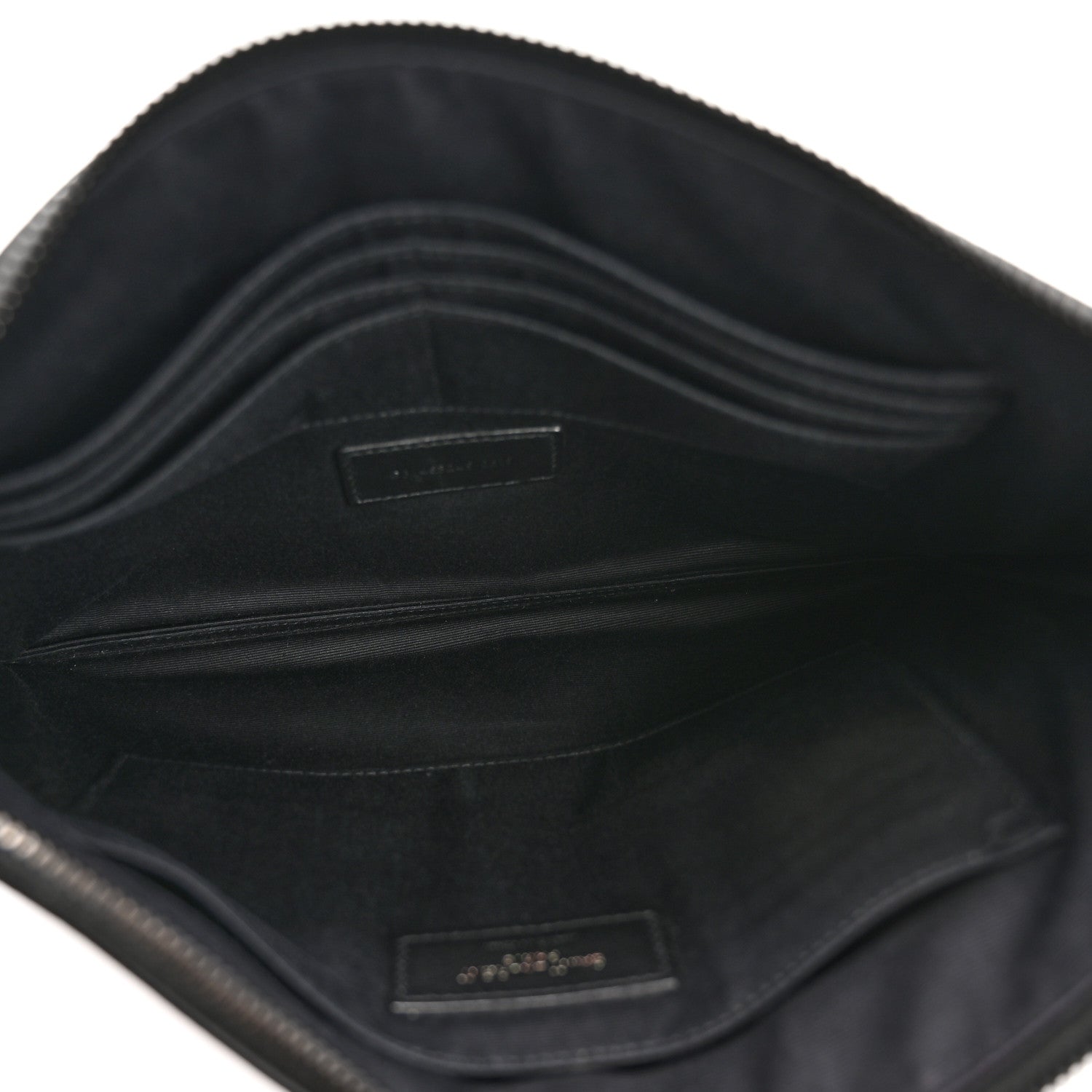 Saint Laurent Grain De Poudre Monogram Monochrome iPad Case Black 5 of 9
